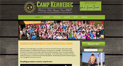 Desktop Screenshot of campkennebec.com